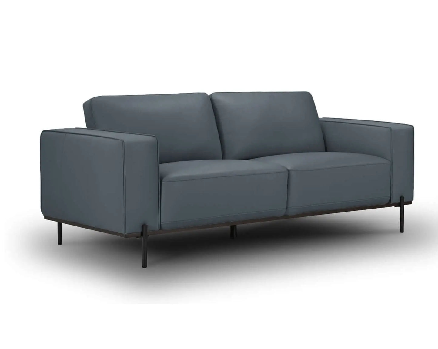 Addison - Leather Lounge - 2.5 seater and 2 seater set - Colour : Blue