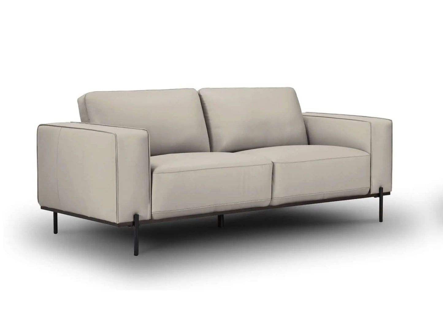 Addison - Leather Lounge - 2.5 seater and 2 seater set - Colour : Pewter