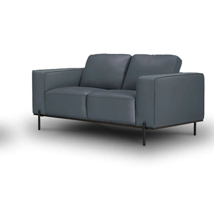 Addison - Leather Lounge - 2.5 seater and 2 seater set - Colour : Blue