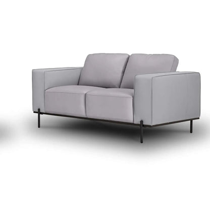 Addison - Leather Lounge - 2.5 seater and 2 seater set - Colour : Pewter