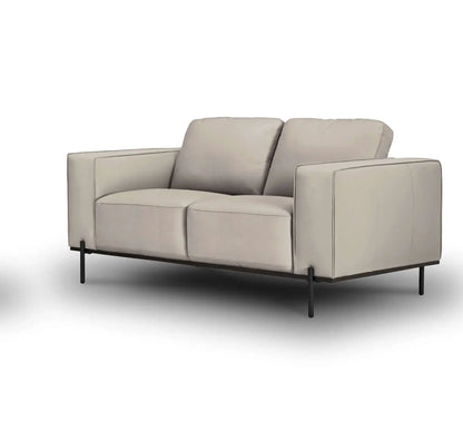 Addison - Leather Lounge - 2.5 seater and 2 seater set - Colour : Pewter