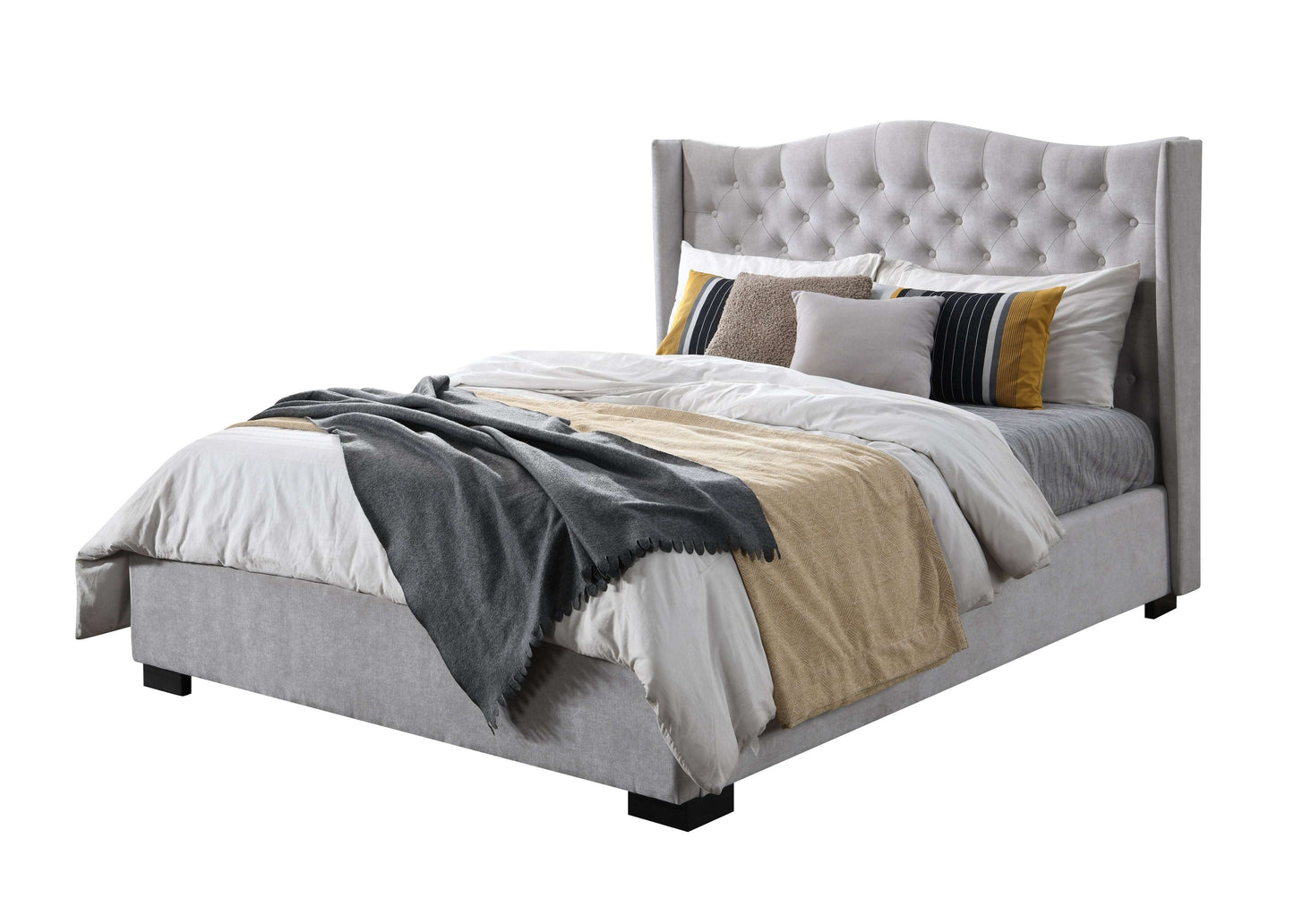 Avain - Bed - Queen Size - Colour: Pearl