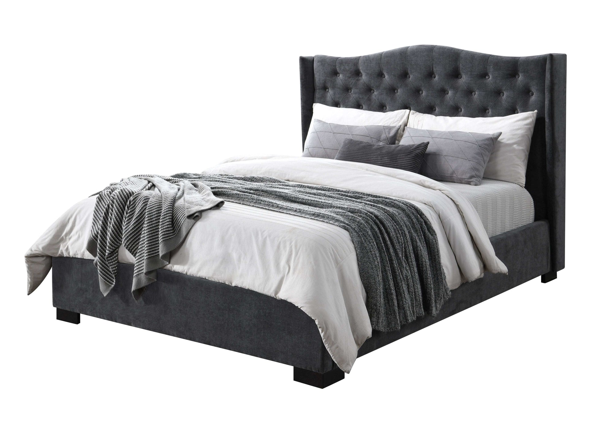 Avain - Bed - Queen Size - Colour: Licorice