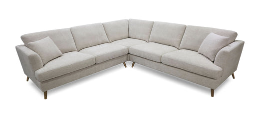 Burleigh - Upholster Modular Lounge reversible chaise with ottoman- 3 seater - Colour : Pompei