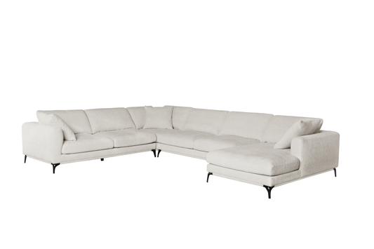 Sorrento - Upholster Modular Lounge - 6 seater - Colour : Pearl